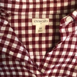 Crewcuts checked button shirt sz10